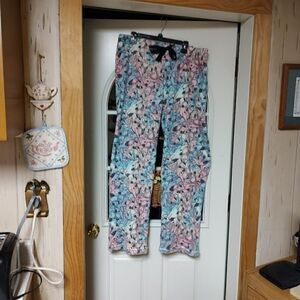 New Scooby Doo Blue Pink Soft Fleece Pajama Pants Size Women's 3X